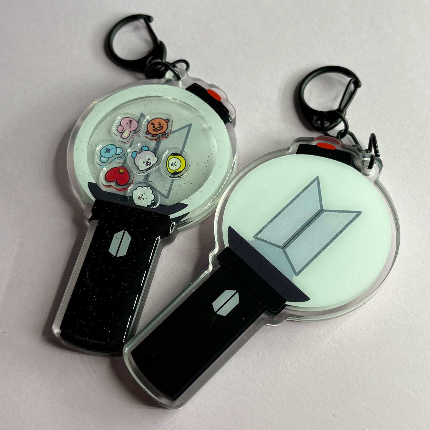 BTS Lightstick BT21 Shaker Keychains