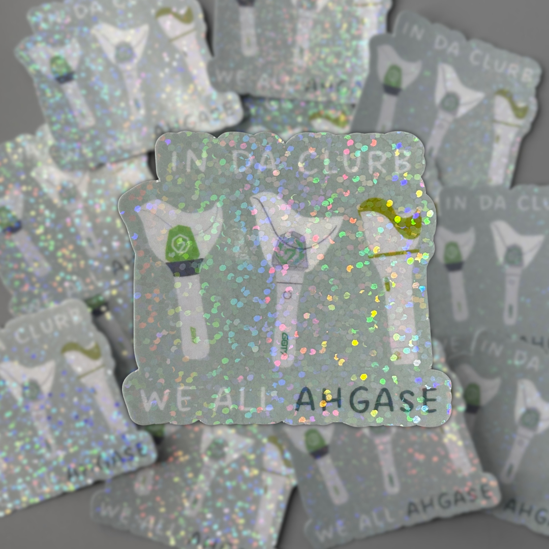 Got7 “In da clurb, we all ahgase” Lightstick Sticker