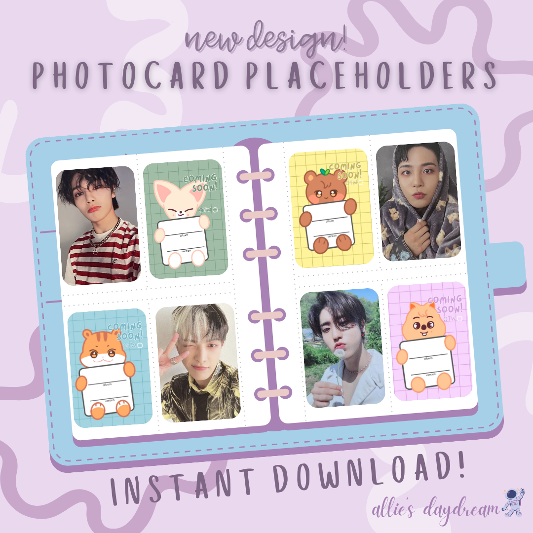 SKZOO Missing Photocard Placehold Card (Digital File) Allie's Daydream SKZOO Missing Photocard Placehold Card (Digital File) Allie's Daydream