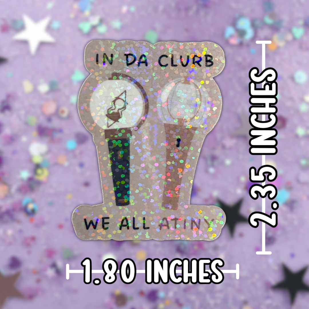 Ateez ‘In Da Clurb We All Atiny’ Lightstick Sticker
