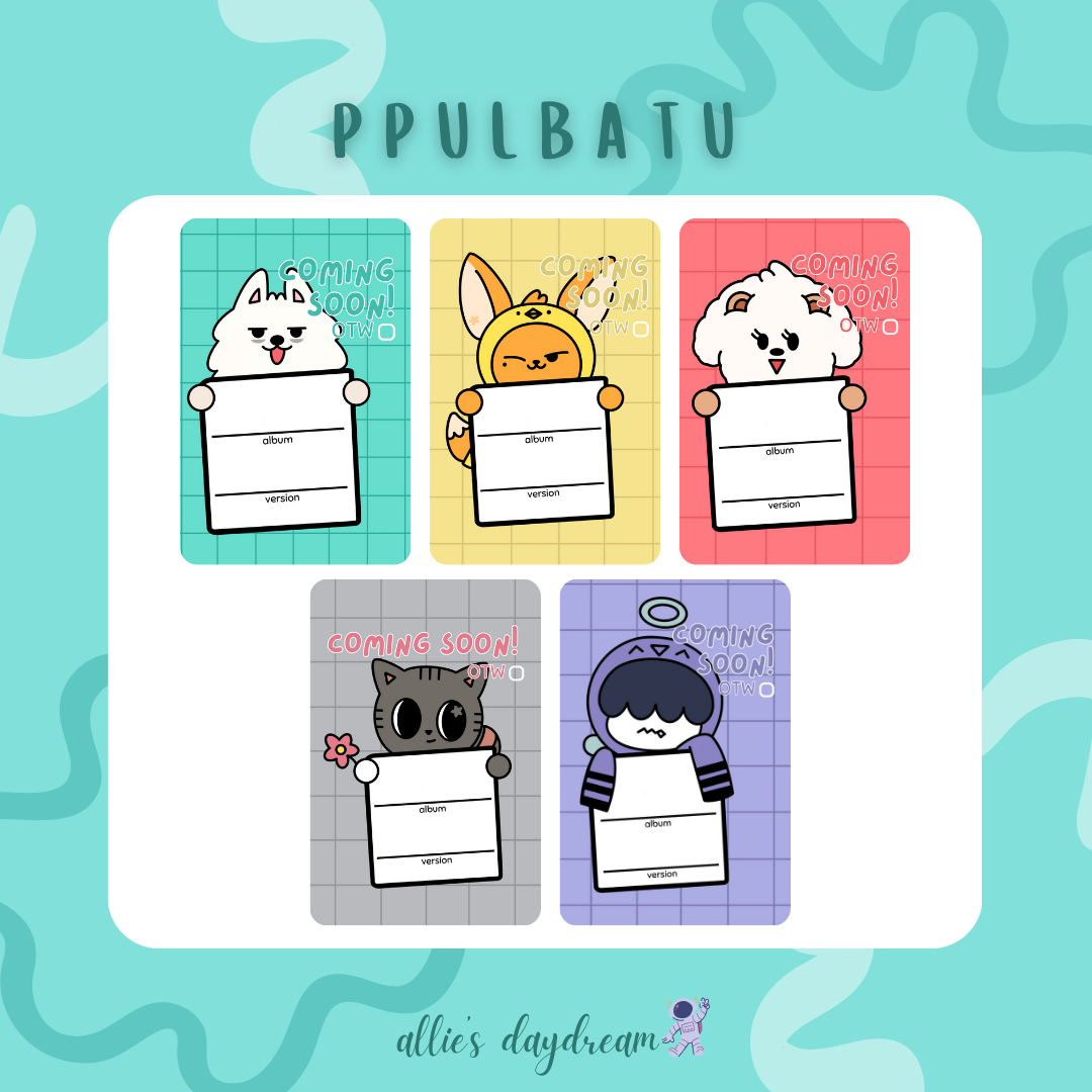 TXT Ppulbatu Missing Photocard Placeholder Card