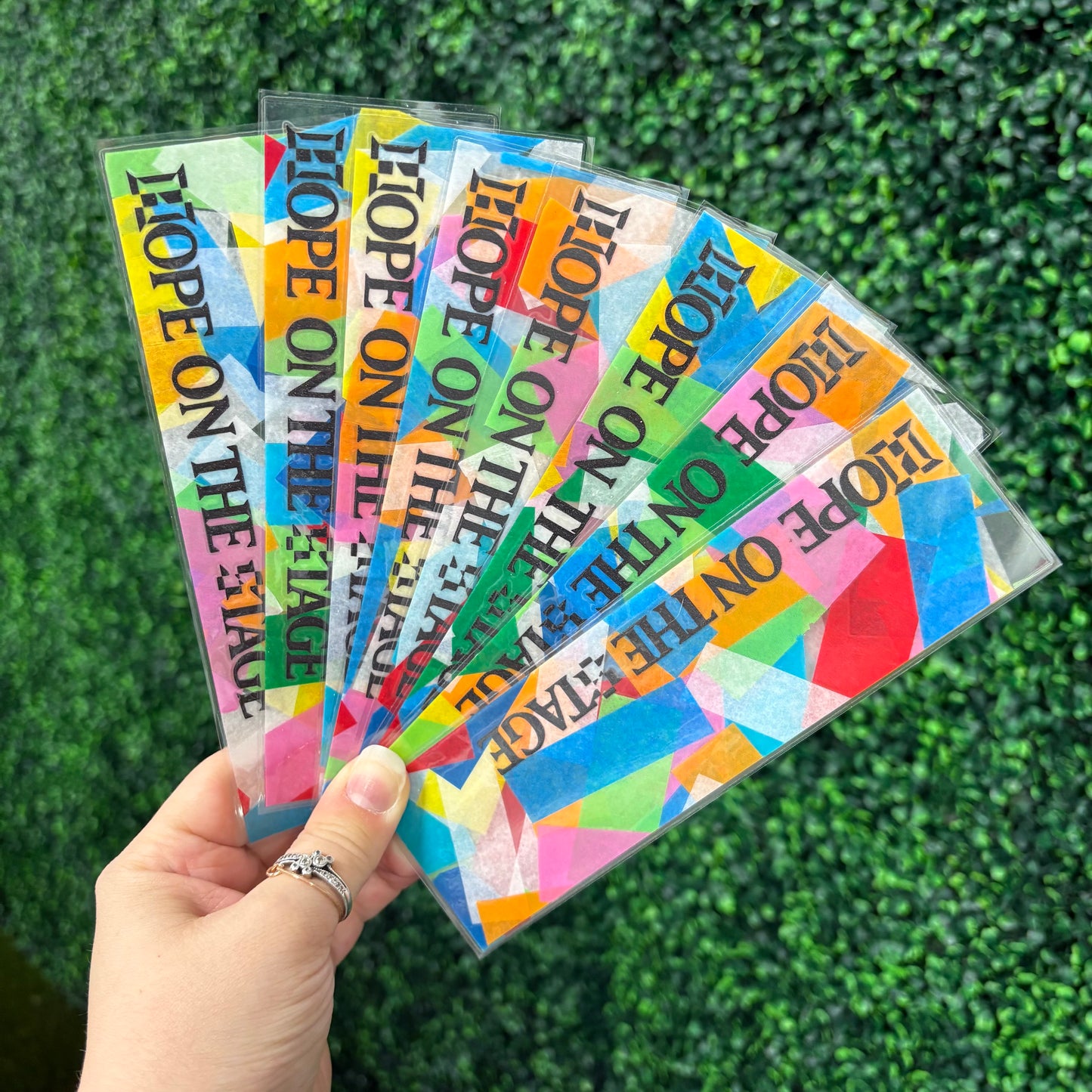 Hope on the Stage Confetti Bookmark