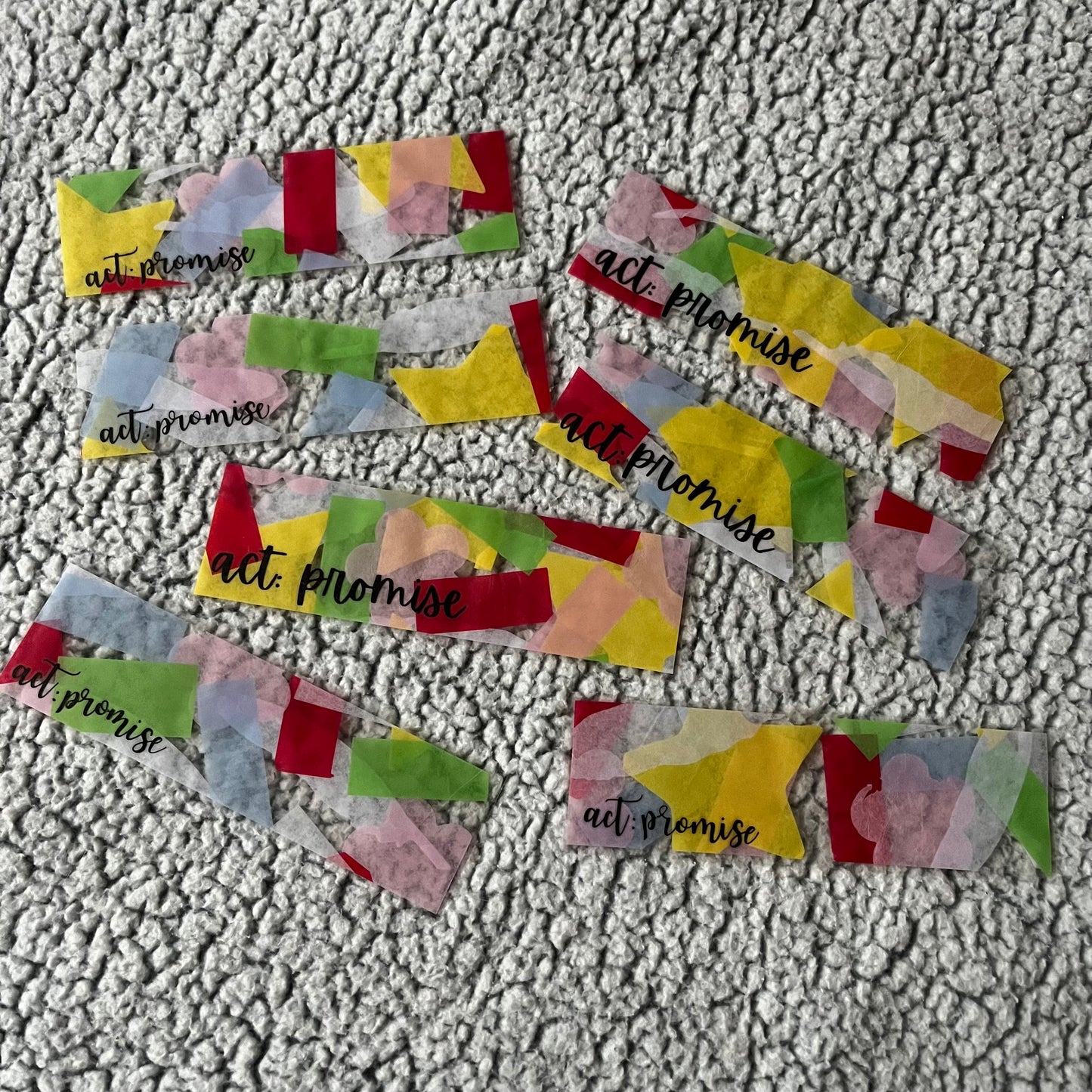 TXT Act: Promise Tour Confetti Bookmark
