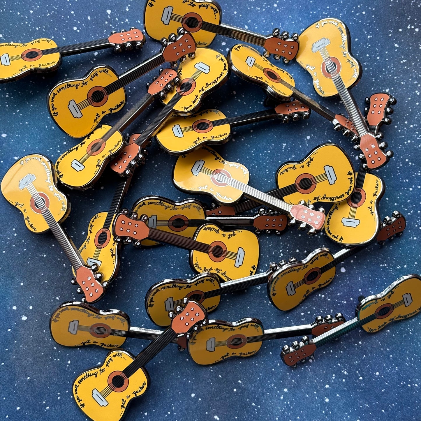 Riize Get a Guitar Enamel Pin