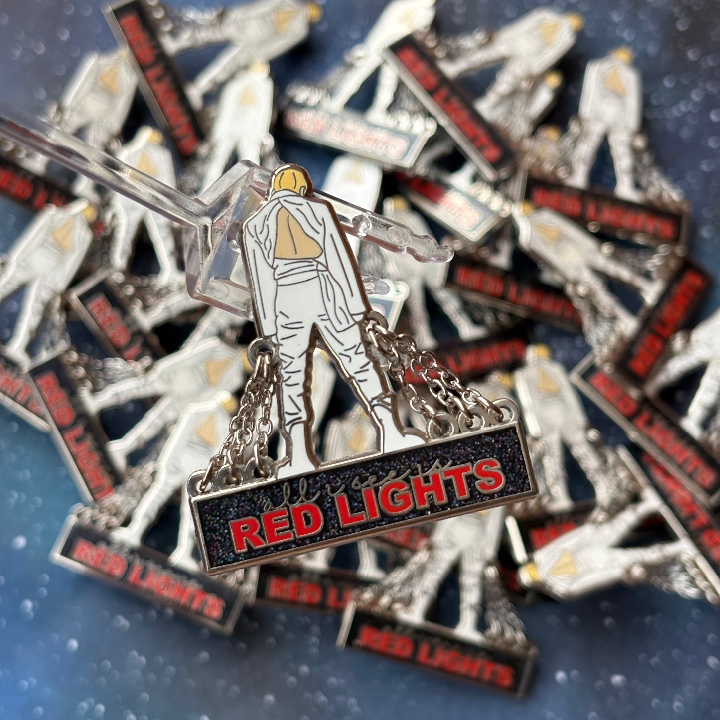 Stray Kids Bangchan Red Lights Enamel Pin