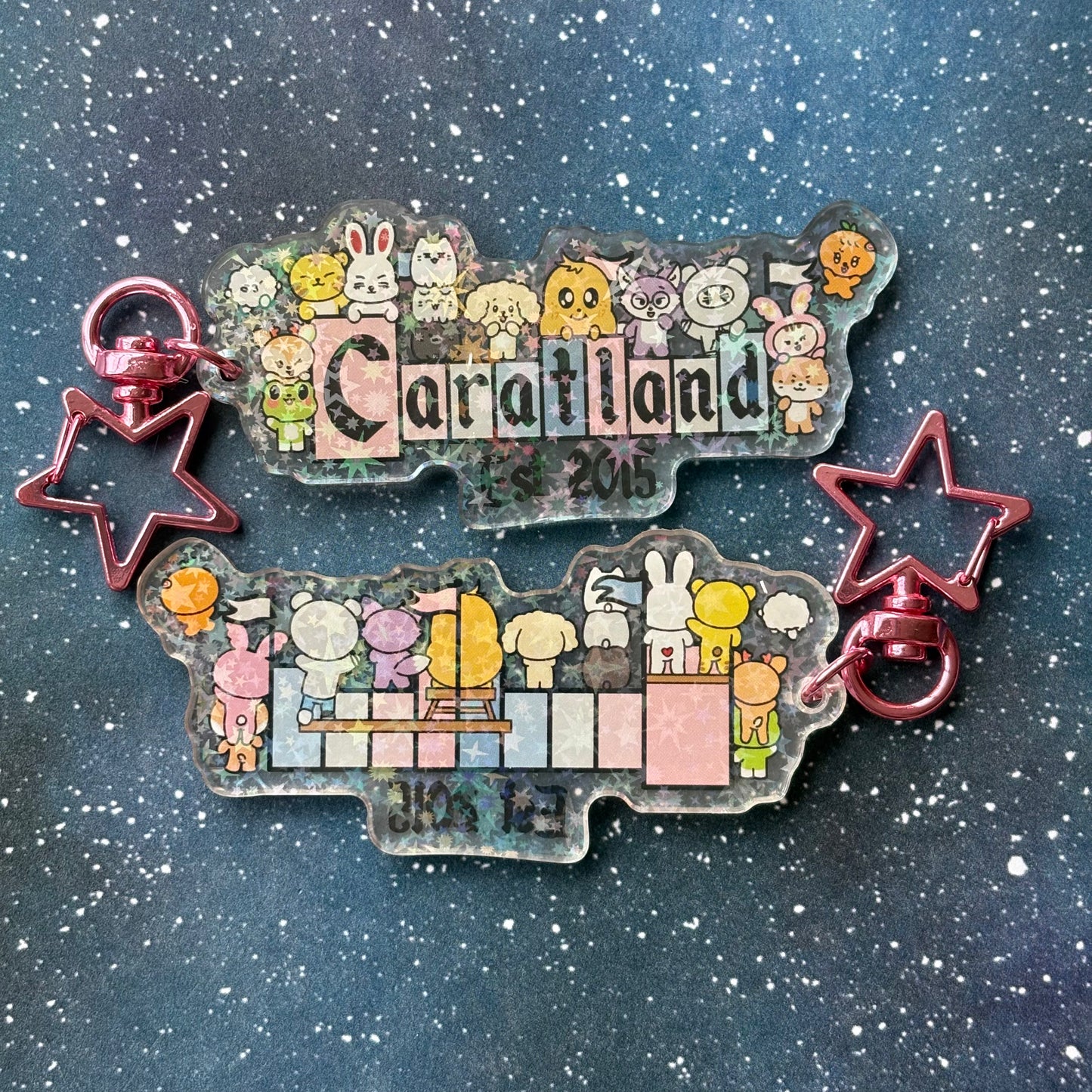 Seventeen Caratland Holographic Acrylic Keychain