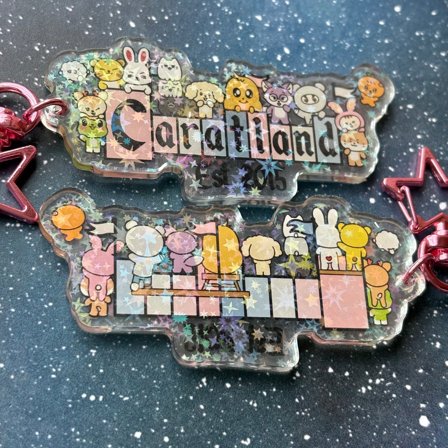 Seventeen Caratland Holographic Acrylic Keychain