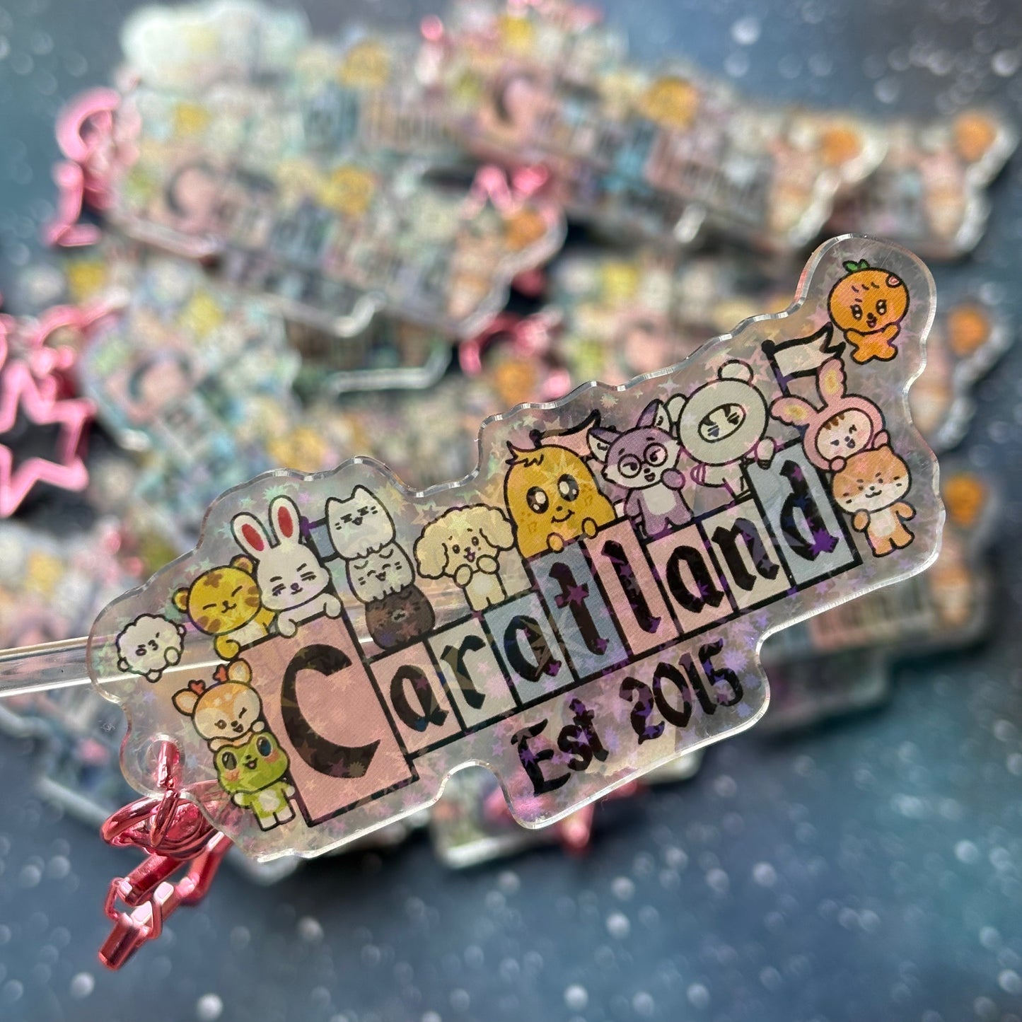 Seventeen Caratland Holographic Acrylic Keychain