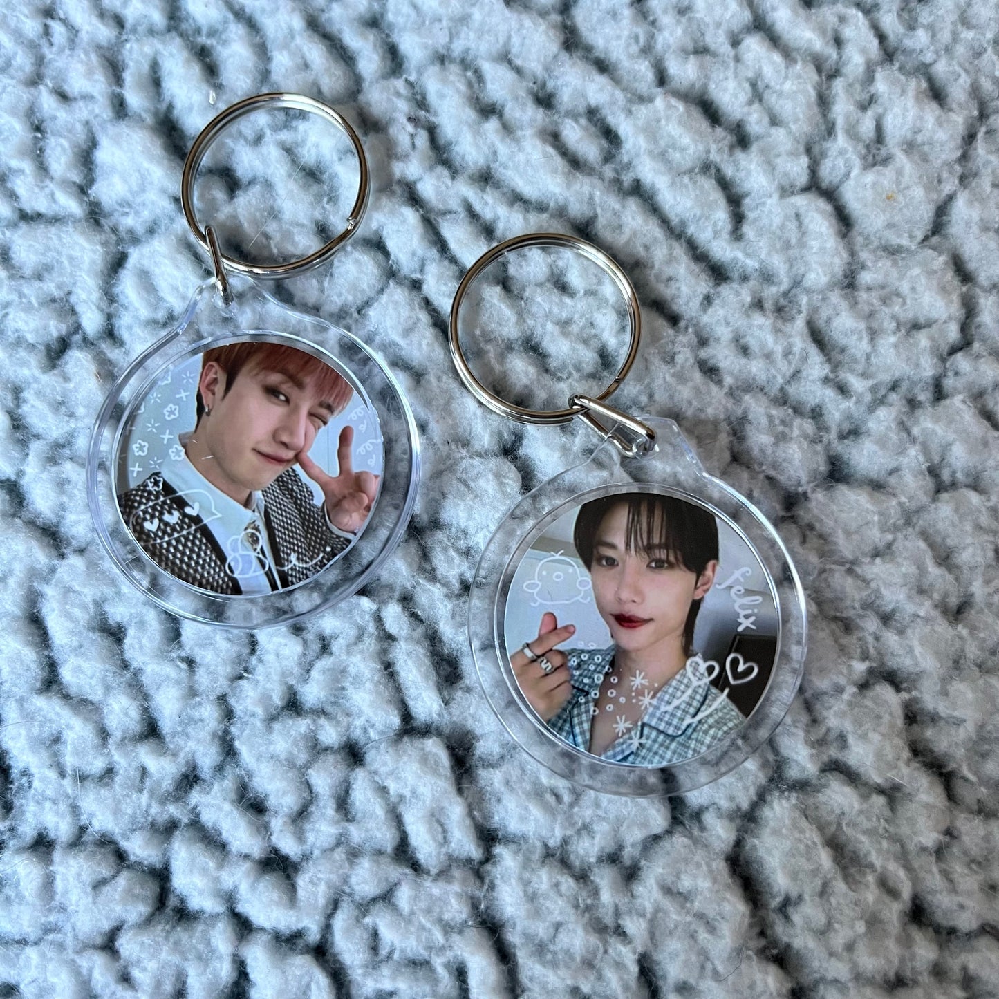 Stray Kids Double-Sided Circle Keychain