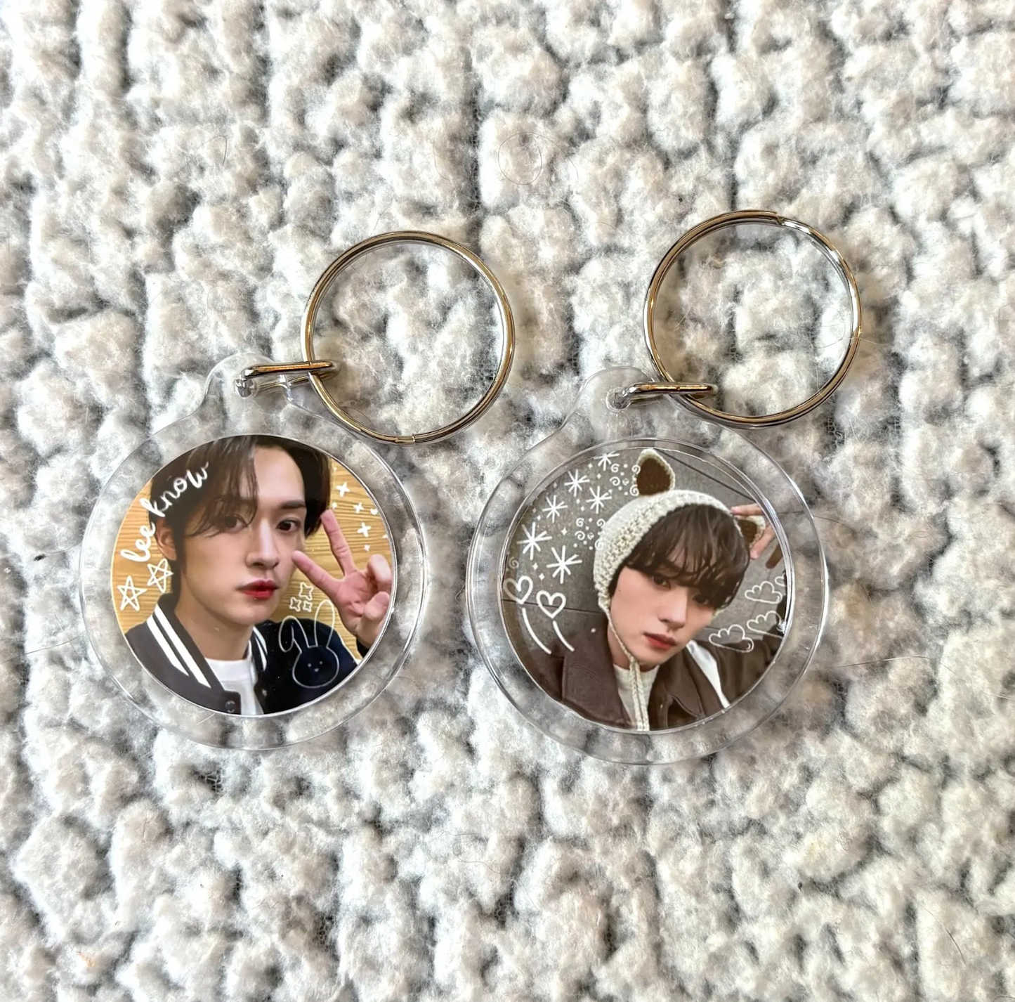 Stray Kids Double-Sided Circle Keychain