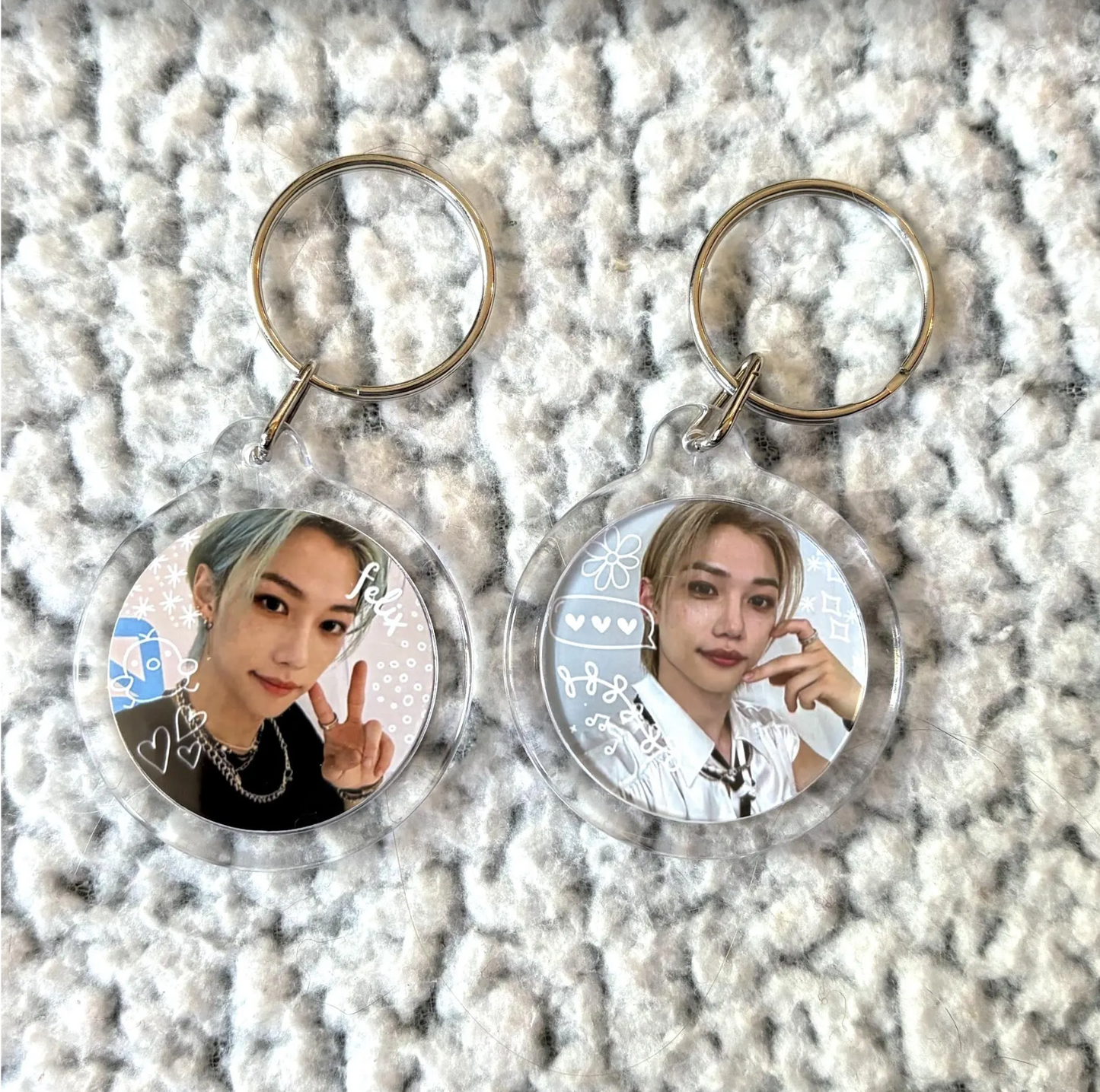 Stray Kids Double-Sided Circle Keychain