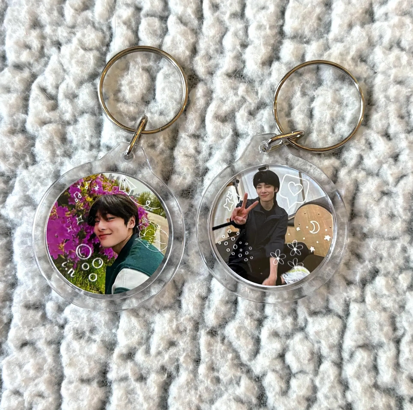 Stray Kids Double-Sided Circle Keychain