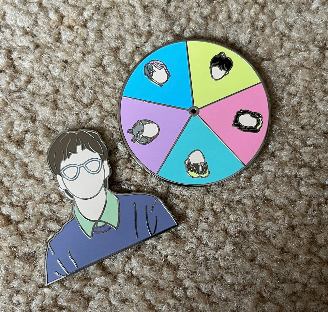Xdinary Heroes Rock the World Lilac Class Spinning Enamel Pin