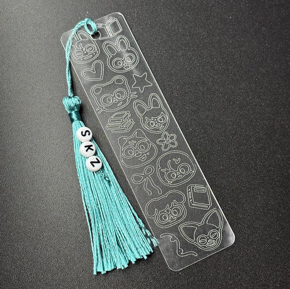Stray Kids SKZOO Engraved Acrylic Bookmark