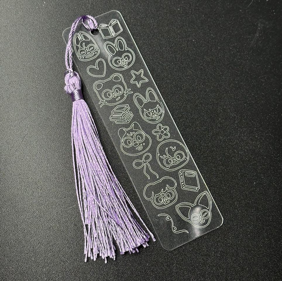 Stray Kids SKZOO Engraved Acrylic Bookmark
