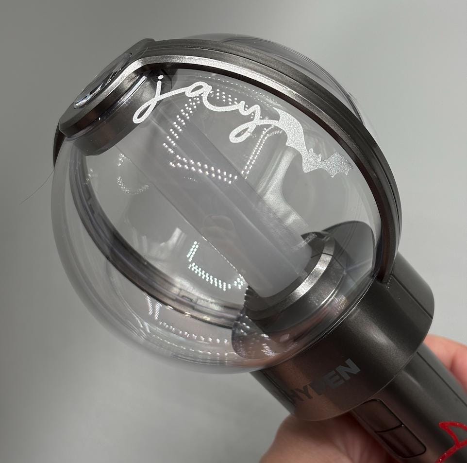 Enhypen Member Lightstick Engenebong Decal Script and Bat