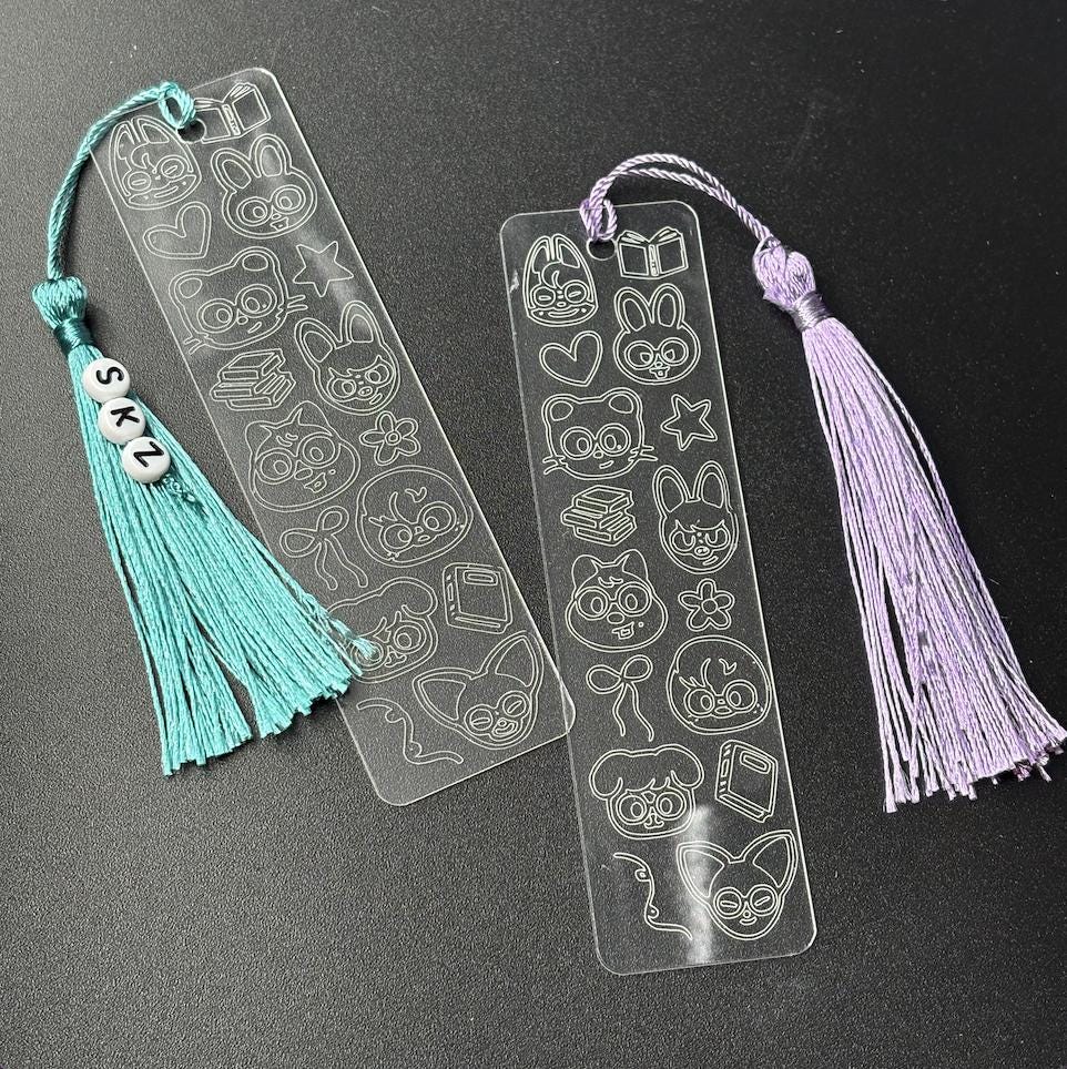 Stray Kids SKZOO Engraved Acrylic Bookmark