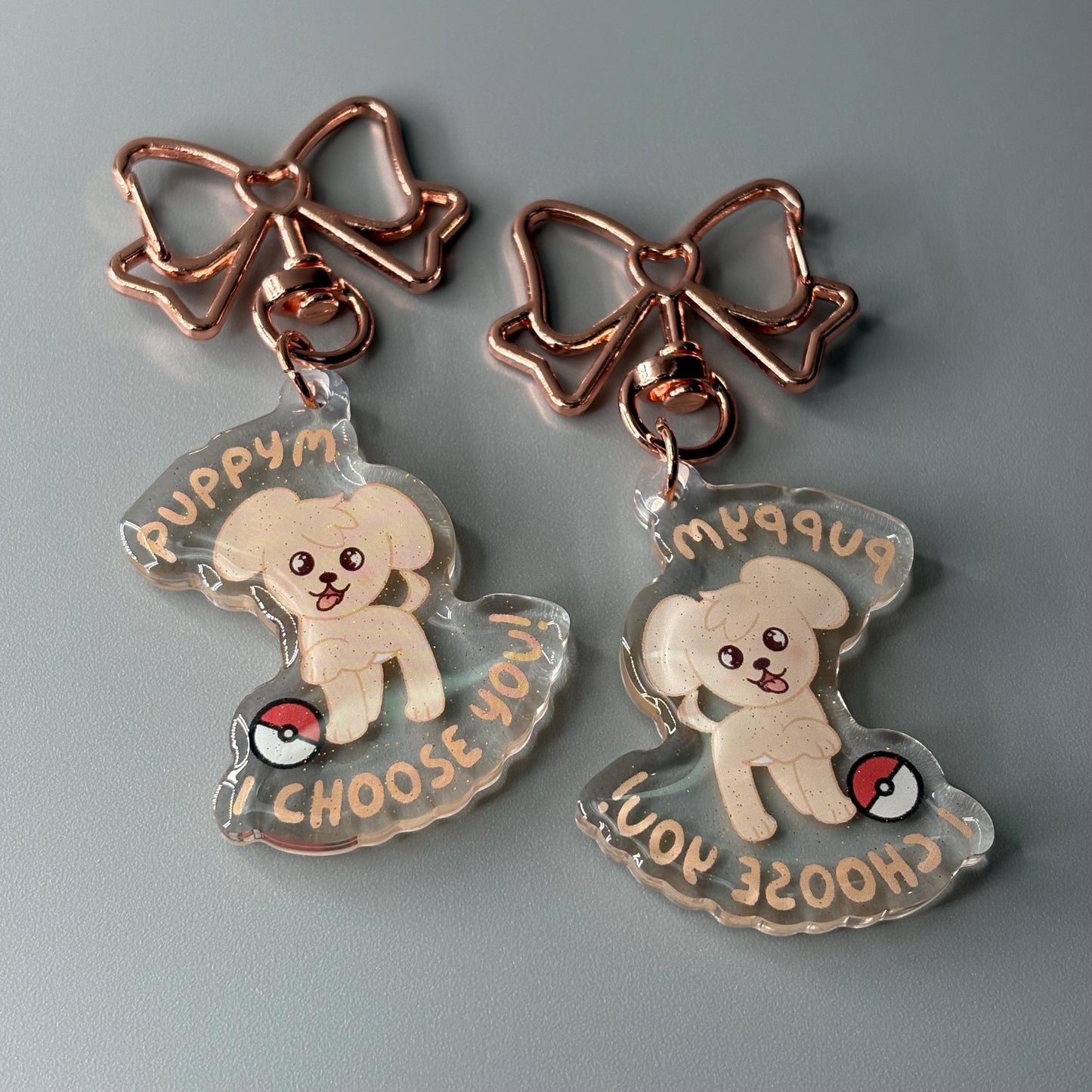 Stray Kids SKZOO Pokemon Inspired Glitter Epoxy Keychains