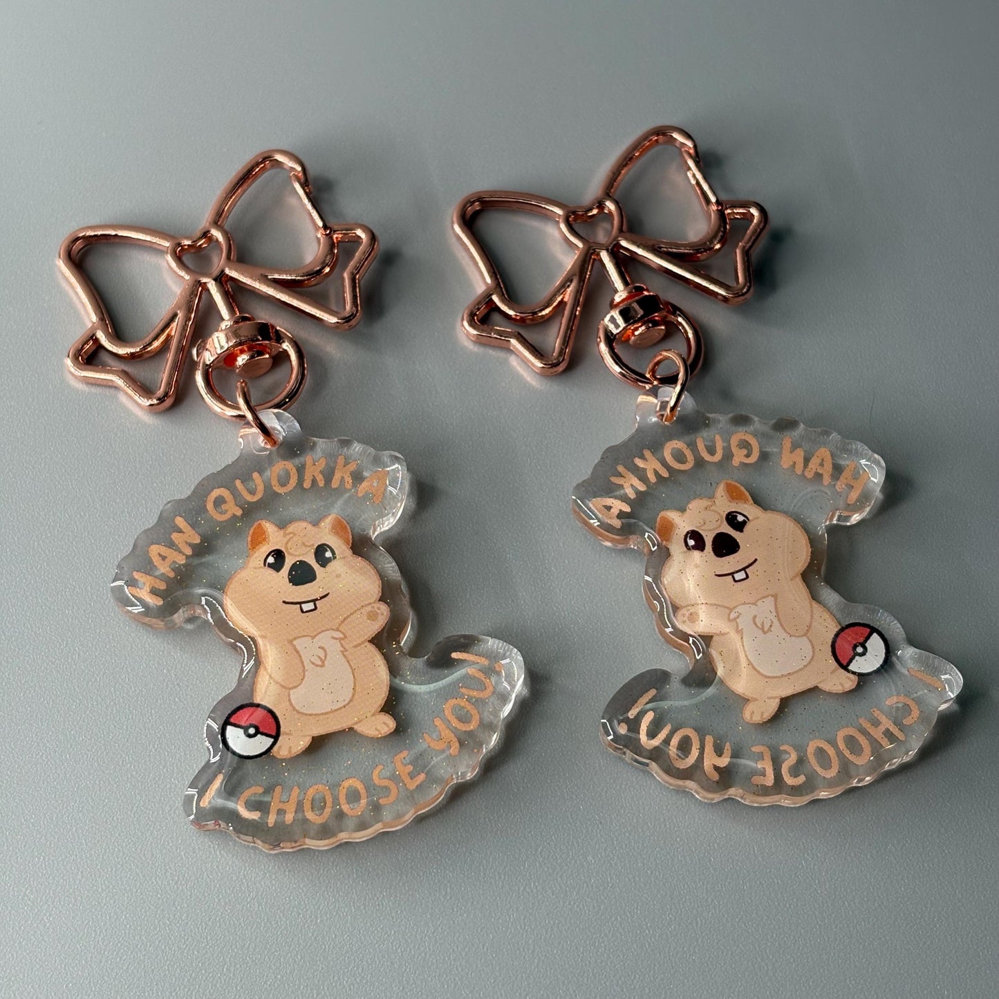 Stray Kids SKZOO Pokemon Inspired Glitter Epoxy Keychains