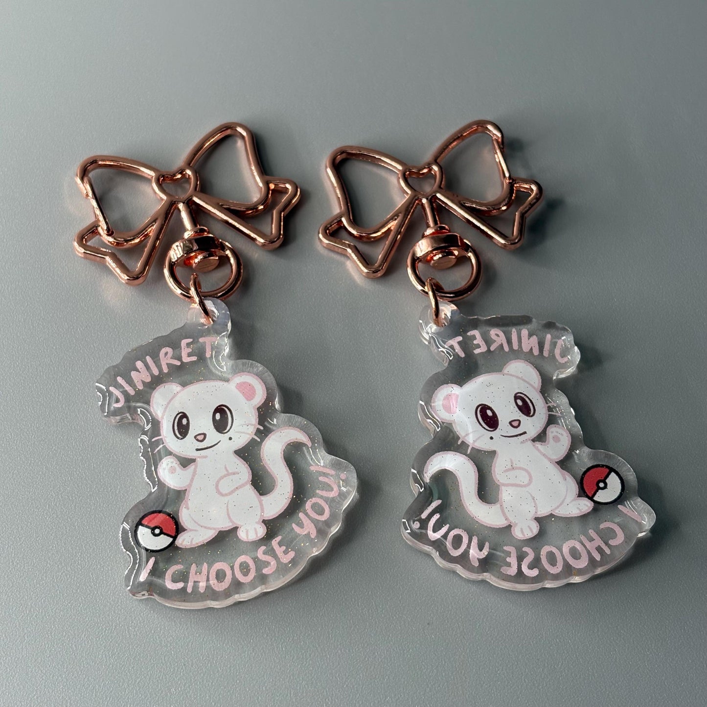 Stray Kids SKZOO Pokemon Inspired Glitter Epoxy Keychains