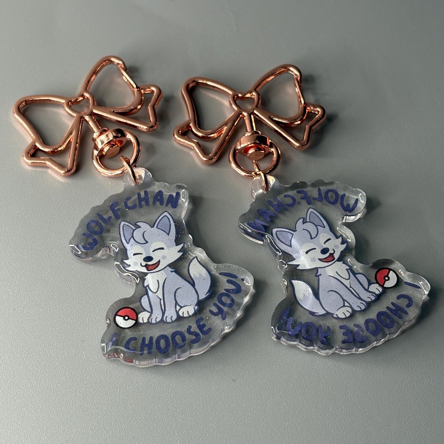 Stray Kids SKZOO Pokemon Inspired Glitter Epoxy Keychains
