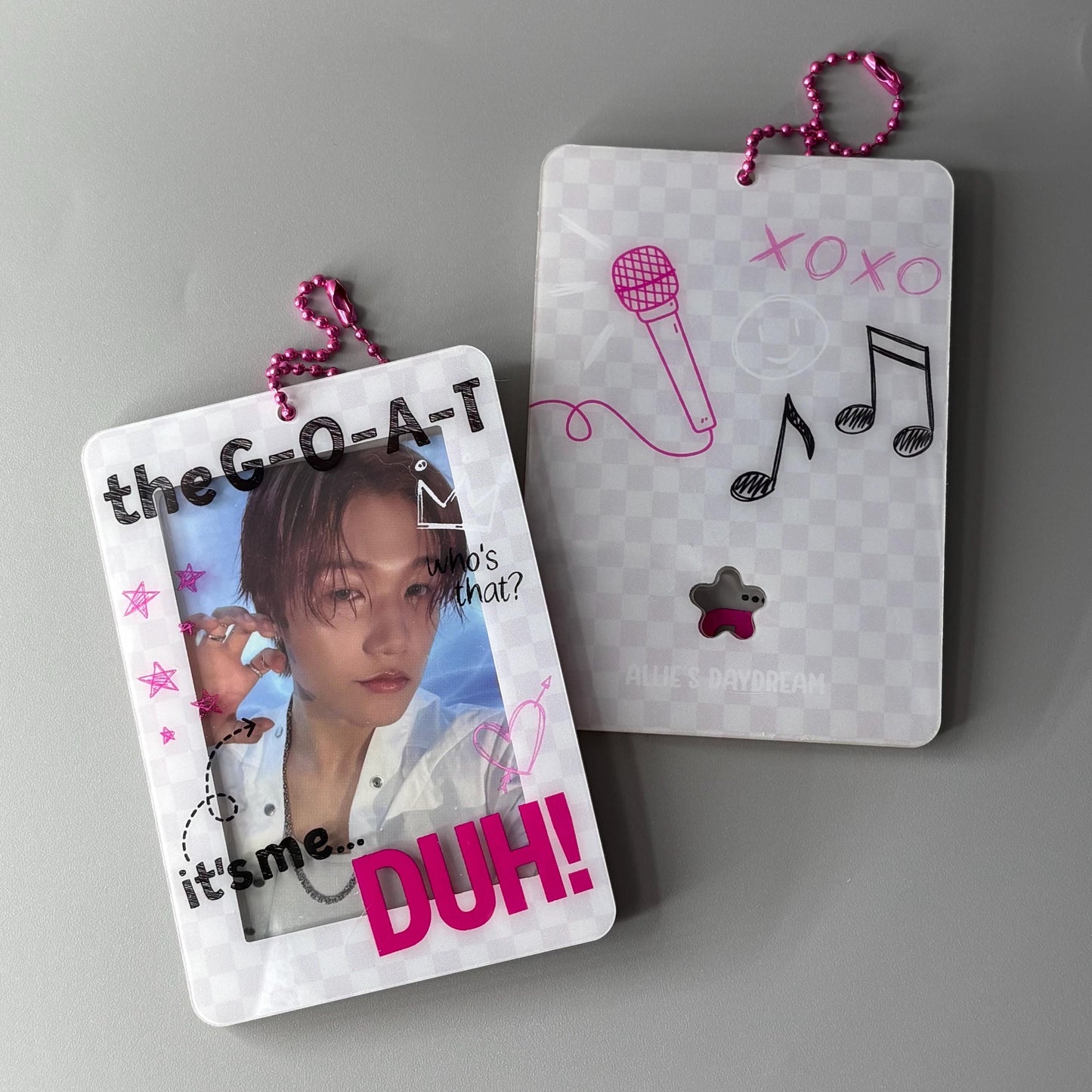 P1Harmony DUH Lyric Acrylic Photocard Holder