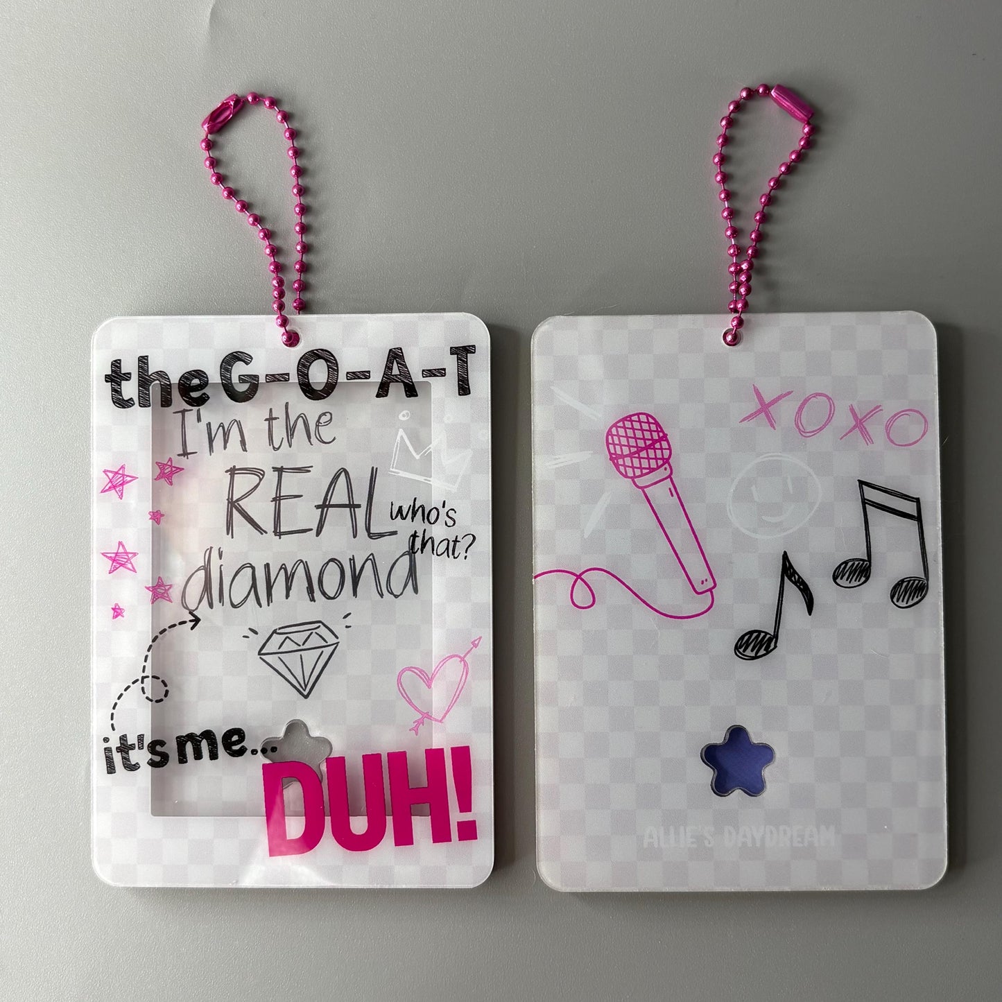P1Harmony DUH Lyric Acrylic Photocard Holder