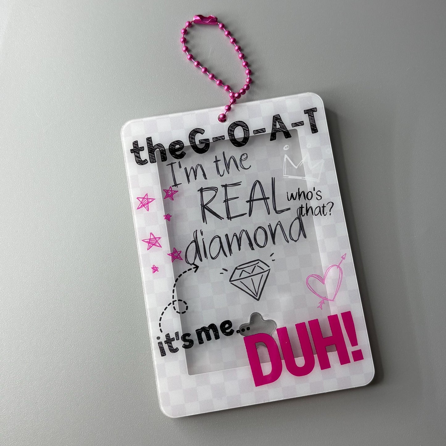 P1Harmony DUH Lyric Acrylic Photocard Holder