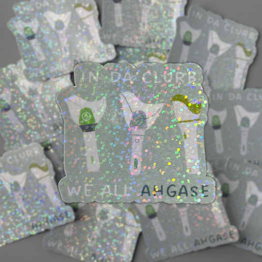 Got7 “In da clurb, we all ahgase” Lightstick Sticker