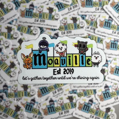 TXT Ppulbatu Moaville Fandom Sand Glitter Frosted Sticker