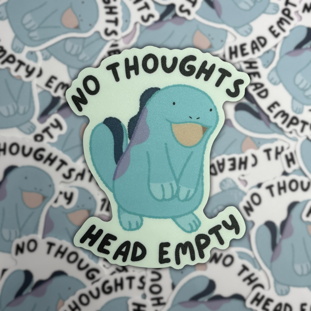 Pokemon Quagsire Head Empty Meme Sticker