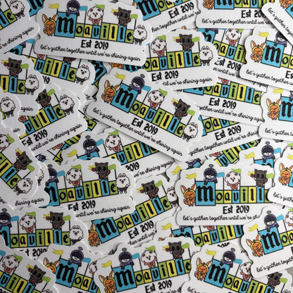 TXT Ppulbatu Moaville Fandom Sand Glitter Frosted Sticker