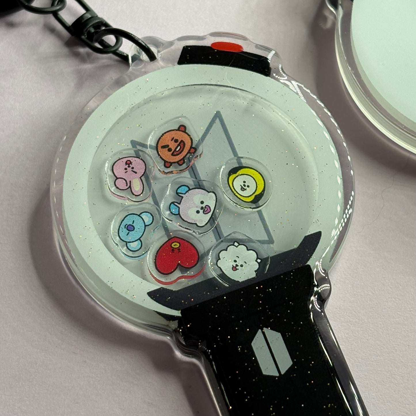 BTS Lightstick BT21 Shaker Keychains