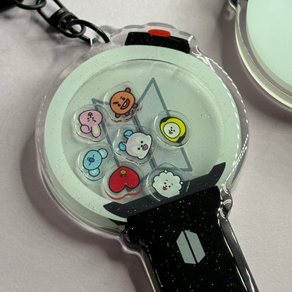 BTS Lightstick BT21 Shaker Keychains