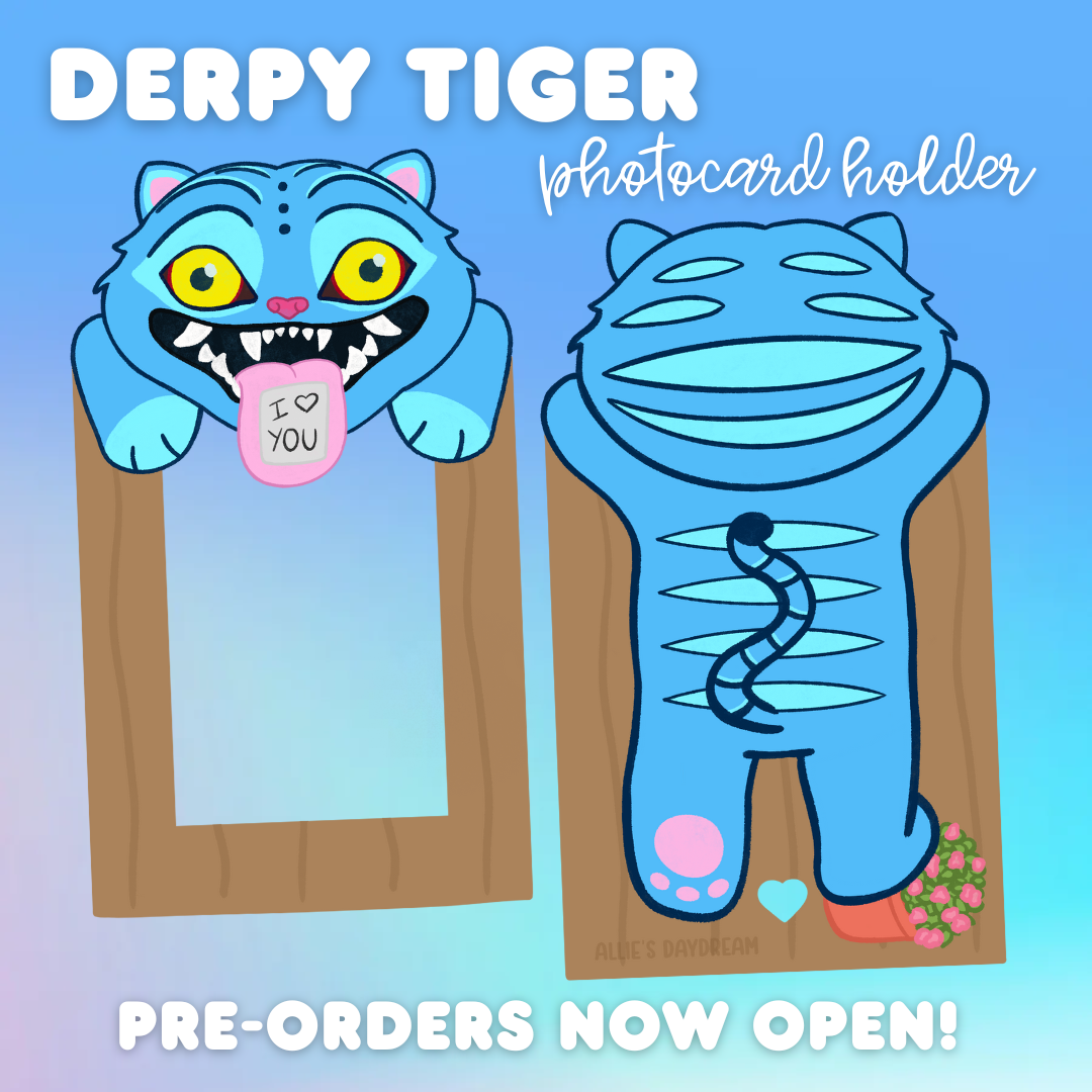 ** PRE-ORDER ** Kpop Demon Hunters Derpy Tiger Acrylic Photocard Holder