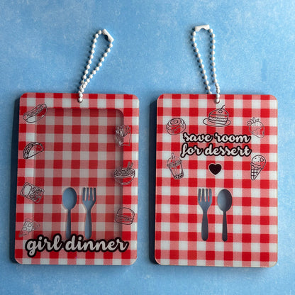Girl Dinner Acrylic Photocard Holder