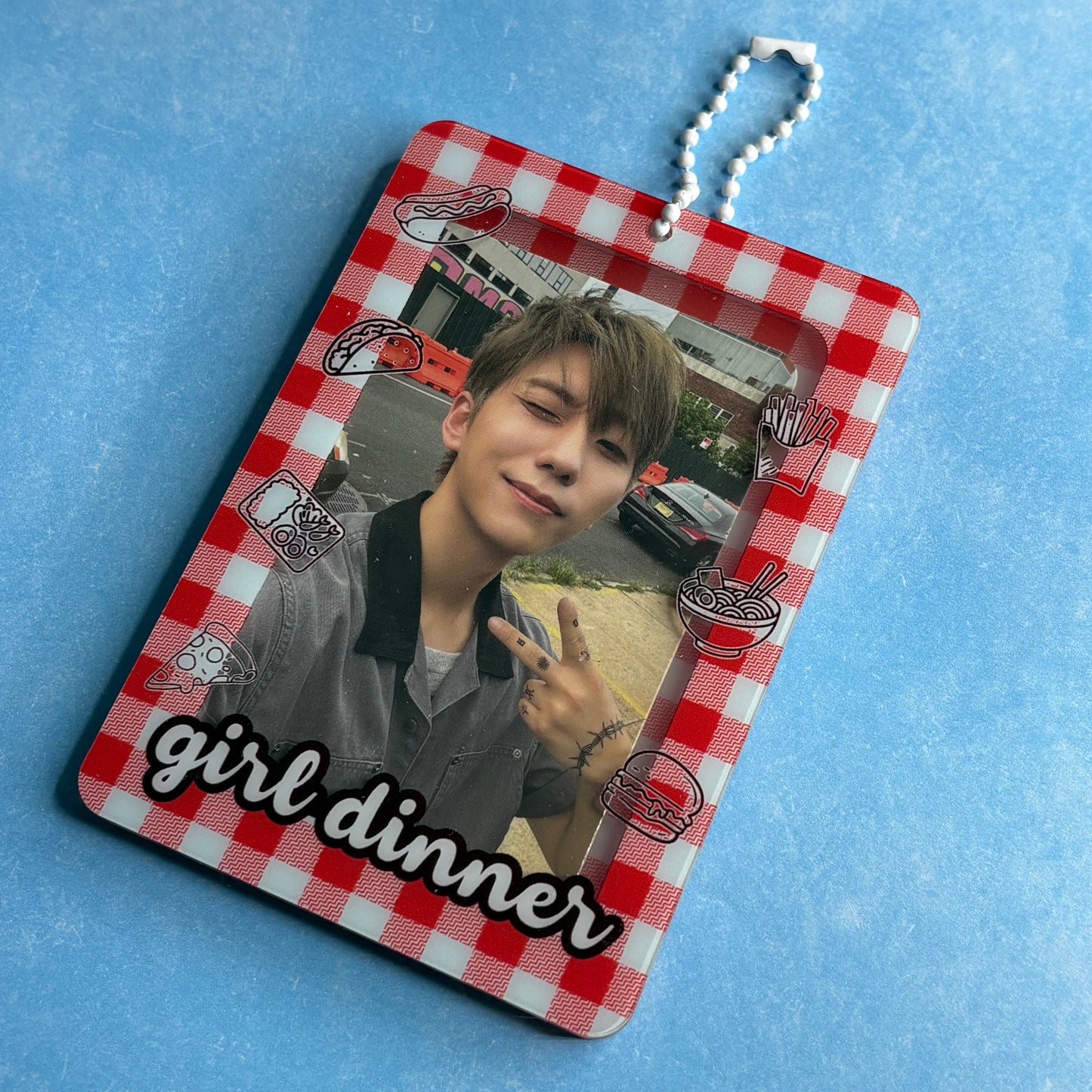Girl Dinner Acrylic Photocard Holder