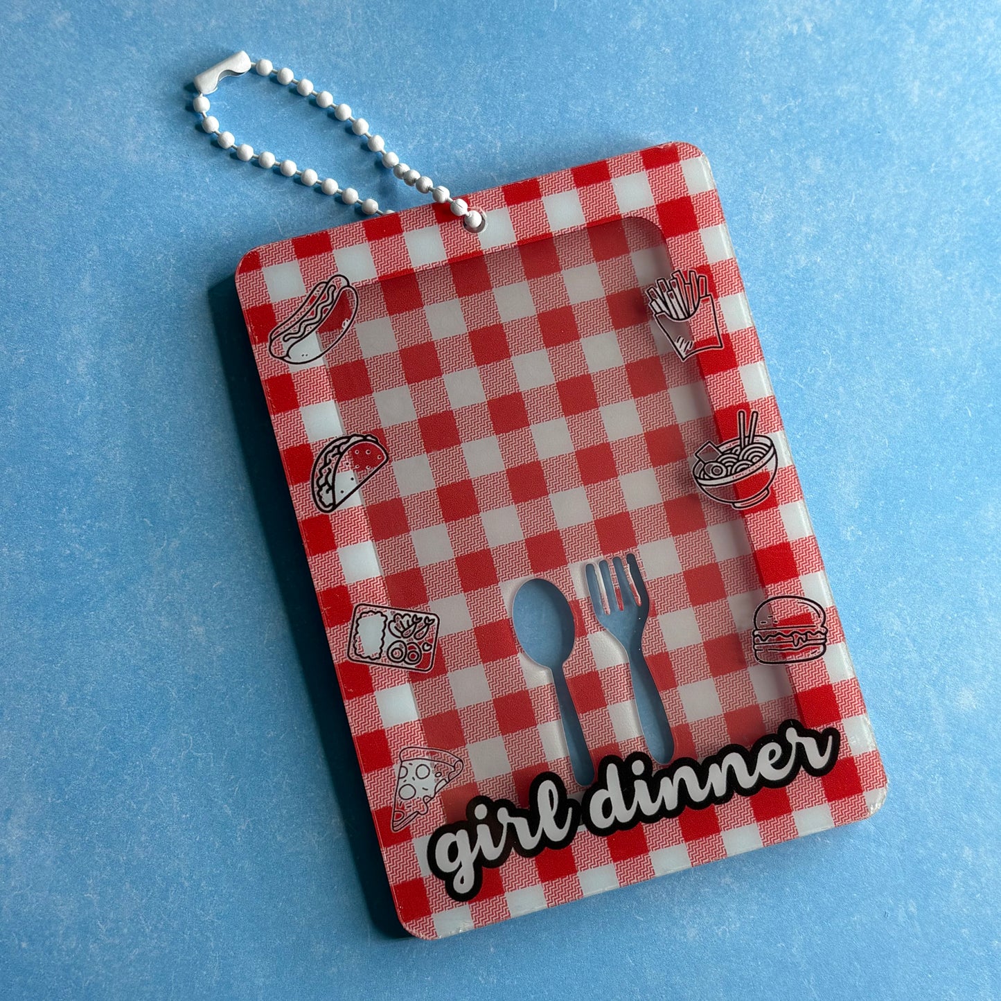 Girl Dinner Acrylic Photocard Holder