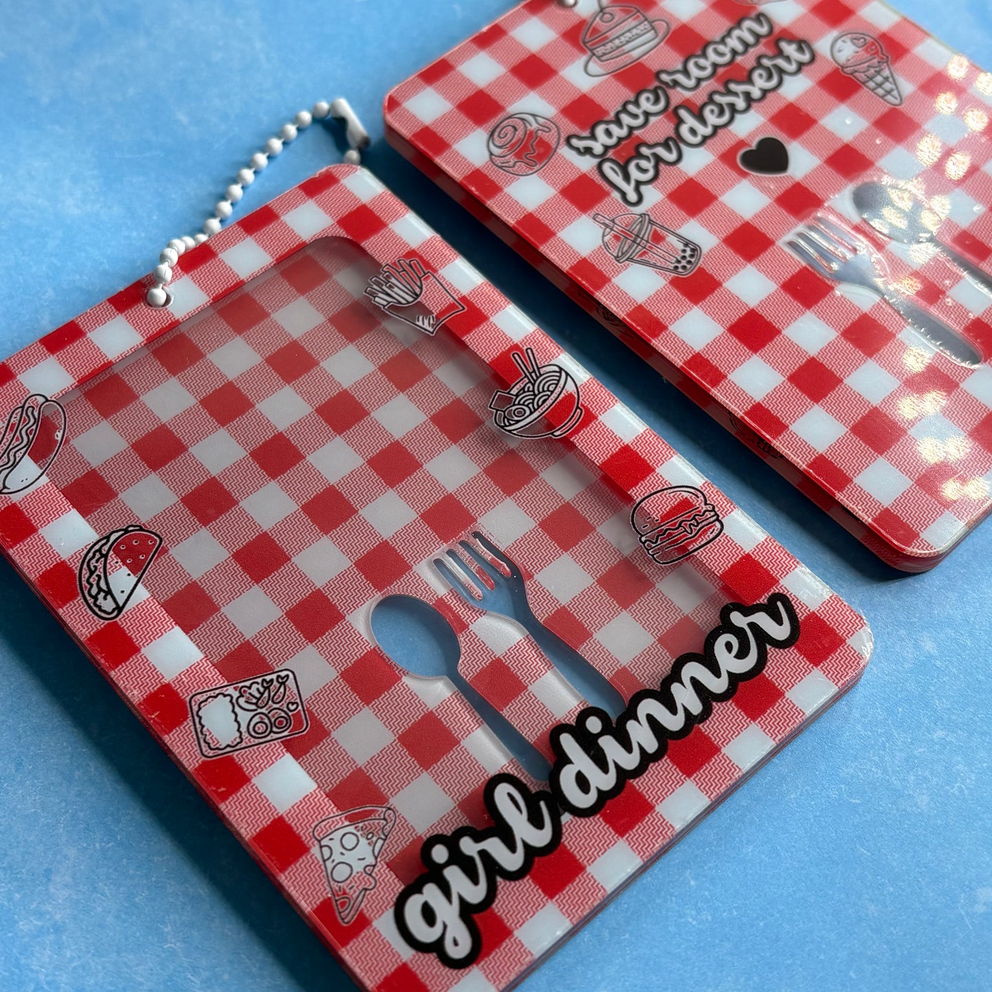 Girl Dinner Acrylic Photocard Holder