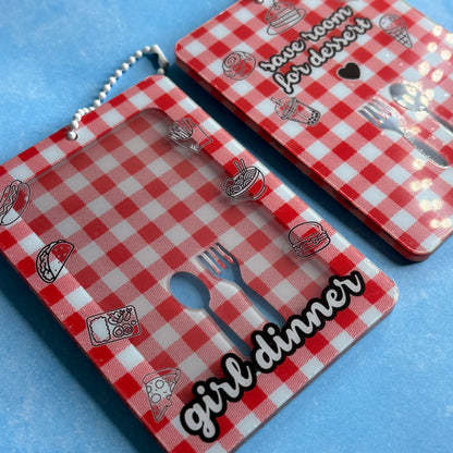 Girl Dinner Acrylic Photocard Holder