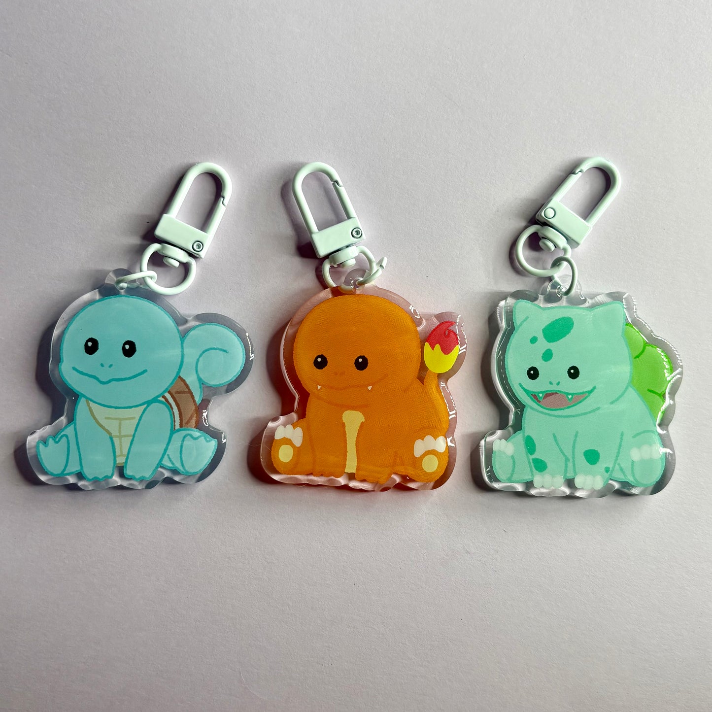 Pokemon Starters Acrylic Keychain