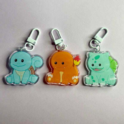 Pokemon Starters Acrylic Keychain