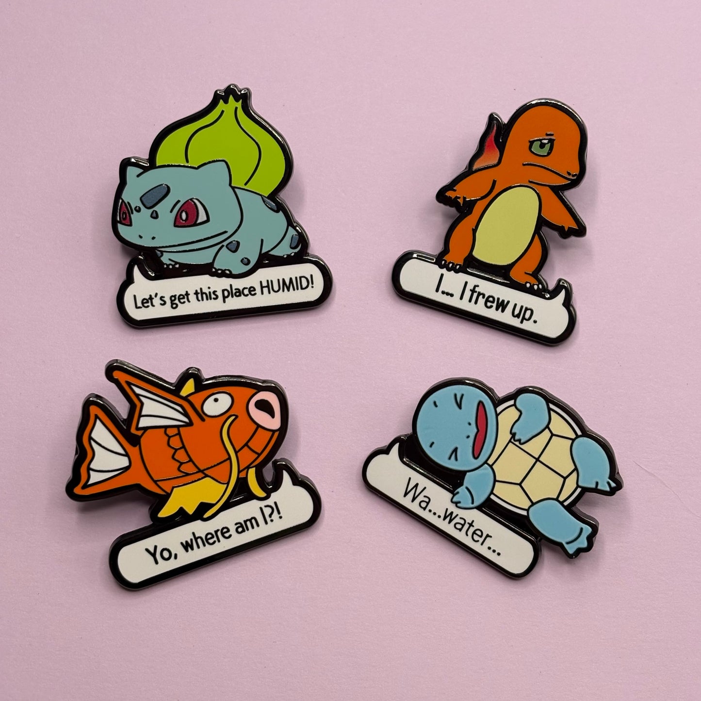 Pokemon Pokopia Memes Enamel Pins