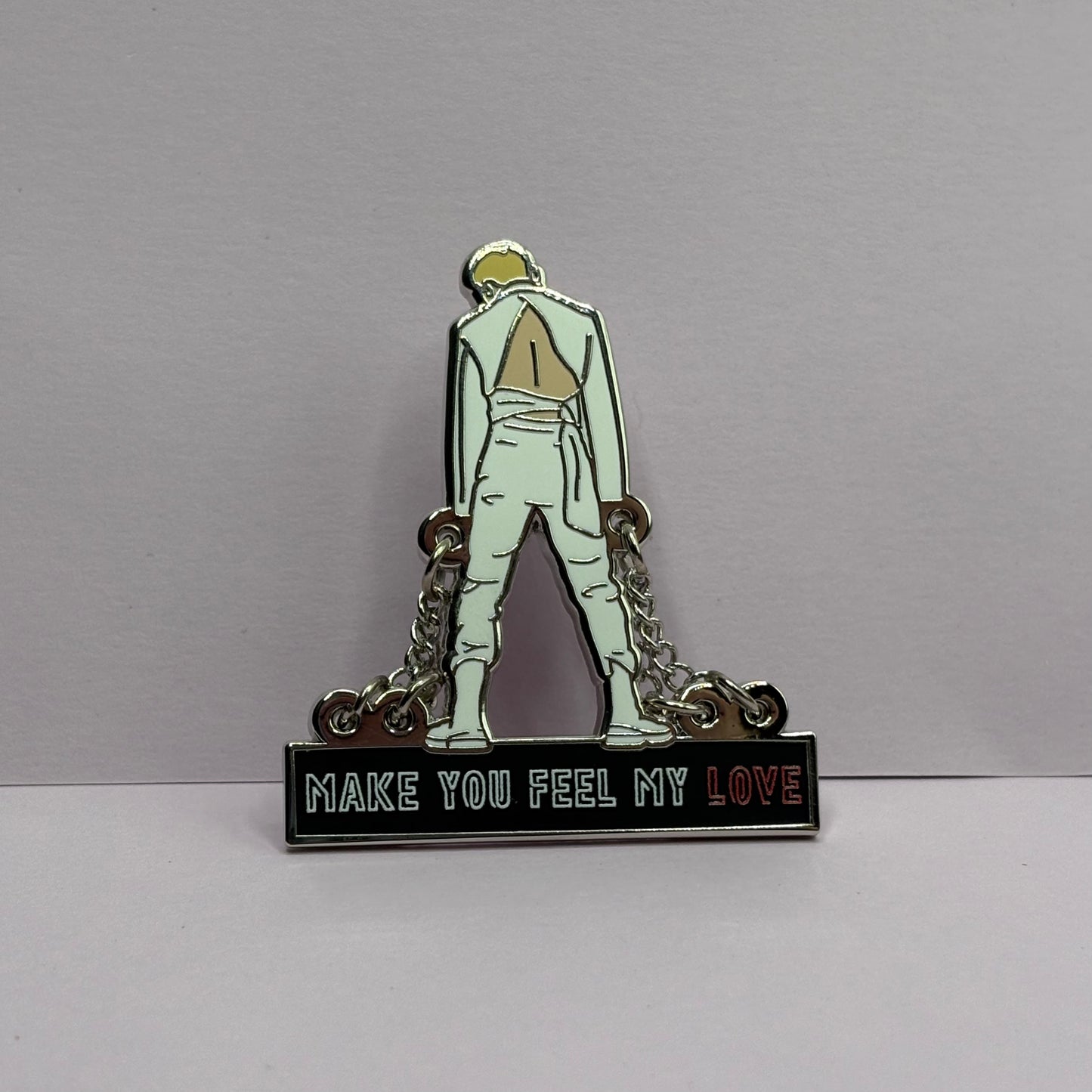 Stray Kids Bangchan and Hyunjin Red Lights Enamel Pins