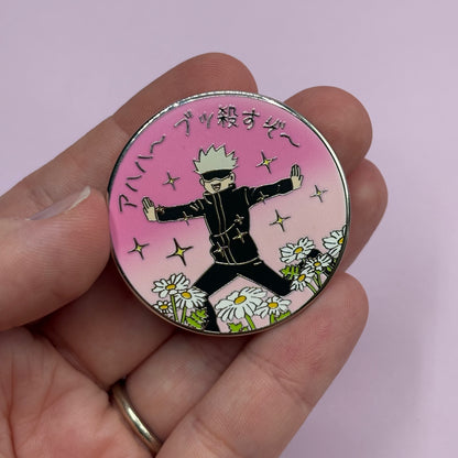 Jujutsu Kaisen Gojo "I Will Murder You!" Enamel Pin