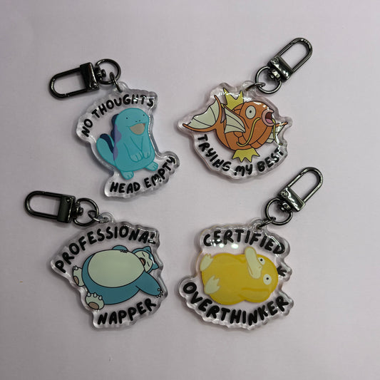Pokemon Memes Acrylic Keychains