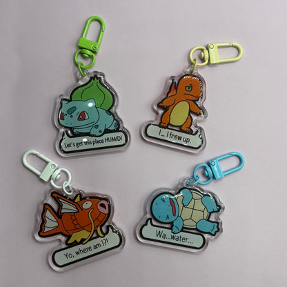 Pokemon Pokopia Memes Acrylic Keychains