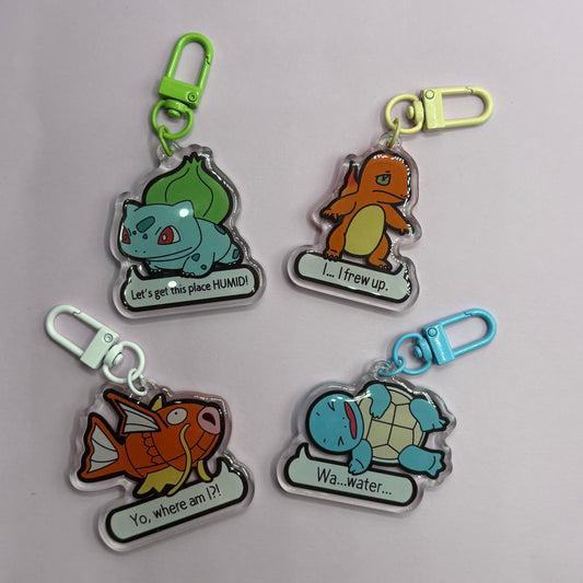 Pokemon Pokopia Memes Acrylic Keychains