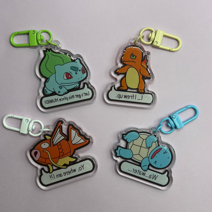 Pokemon Pokopia Memes Acrylic Keychains