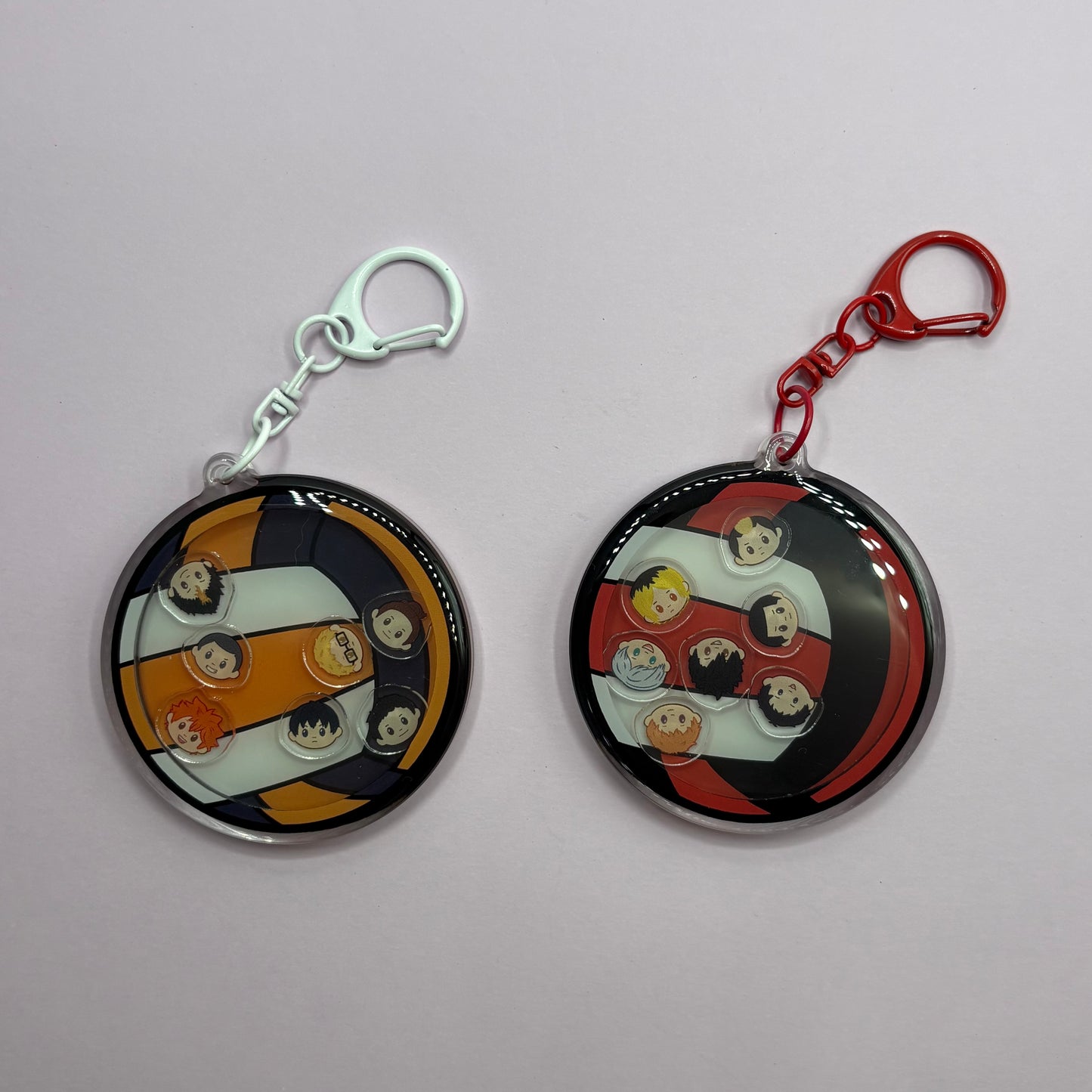 Haikyuu Karasuno Starting Lineup Shaker Keychain